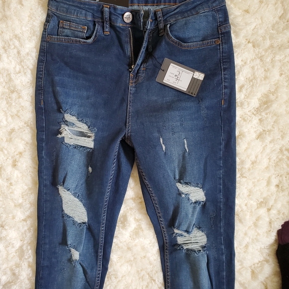 Bee Inspired spray on skinny jeans 28/32 - Picture 11 of 12